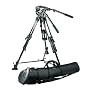 Manfrotto Pro Video Support System w/ 351MVCF Carbon Fiber Tripod Legs, 516 Pro Fluid Head, 75mm Half Ball, Spreader, Shoes, & MBAG120P Padded Case