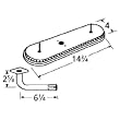 Oval Single Stainless Steel Burner with L-Shaped Venturi