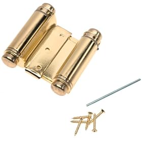Stanley Hardware 3-Inch Double Acting Hinge, Satin Brass #463040