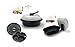 Microhearth Cookware Set (Everyday Pan Combo & Grill Pan) for Microwave Oven, Black  : image