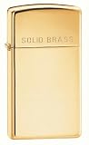 Slim High Polish w/ Engraved Solid Brass