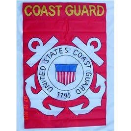 Patriotic USA Military Coast Guard Garden Decorative Flag Banner