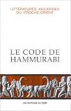 Le Code de Hammurabi