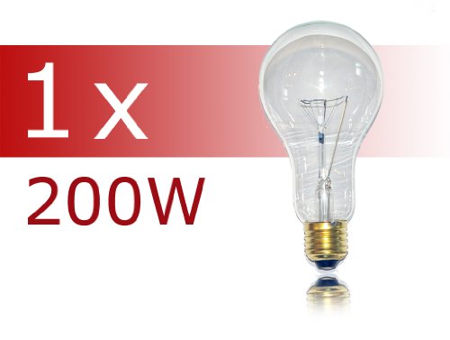 1 x Glühlampe Glühbirne 200W 200