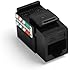 Leviton 5G108-RE5 QuickPort(r) Cat-5e Jack (Black)
