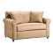 Canyon Oversize Microsuede Sleeper Chair - Khaki