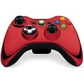 Xbox 360 Wireless Controller mit umschaltbarem D-Pad, chromrot (Limited Edition)