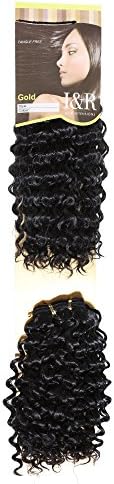Savena 1pc/lot 12'' Synthetic Hair Weaving 50g/Bundle 1B# Deepwave Hair Extension
