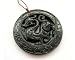 Dark Color Jasper Stone Carved Dragon Amulet Pendant