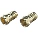 RG-59 Crimp-on F Connectors with Gold Connectors