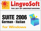 LingvoSoft translation software Suite 2006 German <-> Italian for Windows: dictionary, phrasebook, flashcards