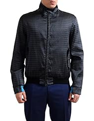 Apparel: Lanvin Mens Multi-Color Silk Full Zip Bomber Jacket US S IT 48;