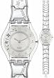 Swatch Women's Skin SFK300G Silver Stainless-Steel Quartz Watch with Silver Dial