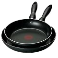 T-Fal Gray Hard Enamel Sauté Pans - Set of 2