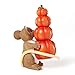 Enesco Charming Tails Figurine, 3.5-Inch, Stacked Pumpkins