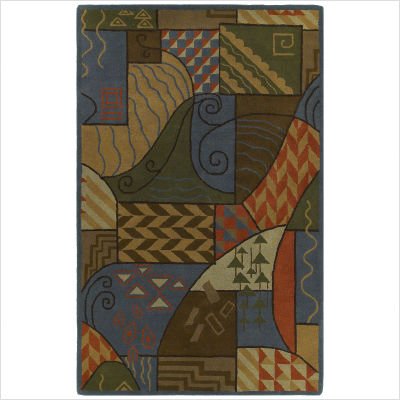 Kaleen 6601-17 Kanha Malawi Blue Contemporary Rug Size: 8' x 11' Rectangle