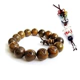 Tibetan Buddhist Green Sandalwood Beads Prayer Mala with free pendant ~ Ovalbuy.com