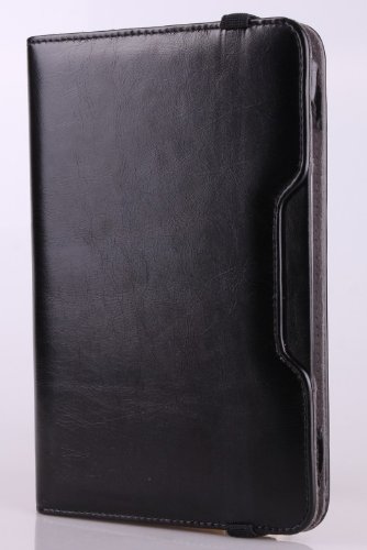 For Trio AXS 4G 7.85 Tablet Black Leather Case w/ Kickstand