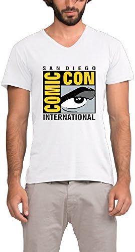 WERBN Men's San Diego Comic-Con International 2016 V-neck Tee White M (4colors)