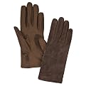 Isotoner Stretch Suede Glove - Brown