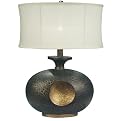 Bronze and Gold Crackle Table Lamp - 24"