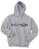 Navy Mom Adult Hooded Sweatshirt