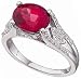 14K White Gold Blazing Rhodolite Garnet and Diamond Fancy Ring