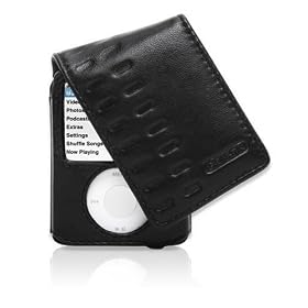 Click here to buy Griffin Elan Convertible Leather Flip-Top Case for iPod nano 3G (Black) by Griffin Technology.