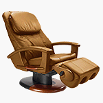 Refurbished HT-135 Stretching Robotic Human Touch Massage Chair Cappucino by Human Touch