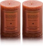 Archipelago Botanicals Excursion Collection Candle Pillar ( 3 in L x 2 in W ) (Duo Pillars) Positano