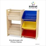 Sling Bookshelf with Primary Bins