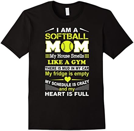 Men's Softball mom shirts 3XL Black
