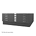 Safco Products 4997BLR Flat File Closed Base for 5-Drawer 4996BLR and 10 Drawer 4986BL Flat Files, Sold Separately, Black