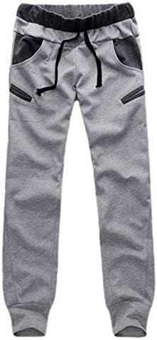 Fire Loli Mens Casual Pants Trousers Jogger Jogging Sports Sweatpants [A2016],Medium,Grey