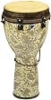 Remo African Collection 25" x 14" Key-Tuned Djembe, Fossil Fantasy finish