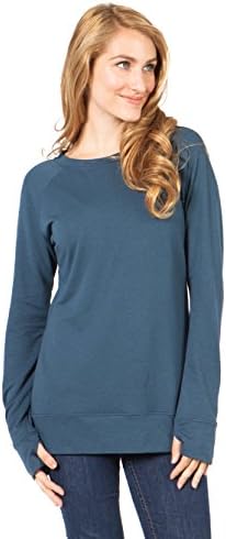 SUMMERSKIN Women's Sun Protection Raglan Shirt Medium Ocean Blue - Made in USA with Imported Fabric