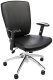 Kathy Ireland Office by Martin Christopher Street Task Chair, Black Vinyl