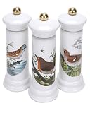 Portmeirion Birds of Britain Earthenware 7-Inch Salt Mill