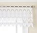 Lorraine Home Fashions 01106-V-00001 Medallion Tailored Window Curtain Valance, 48