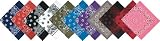 Assorted Military Army Trainmen Paisley Bandanas
