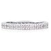 Sterling Silver Pink Cubic Zirconia CZ Eternity Band Ring