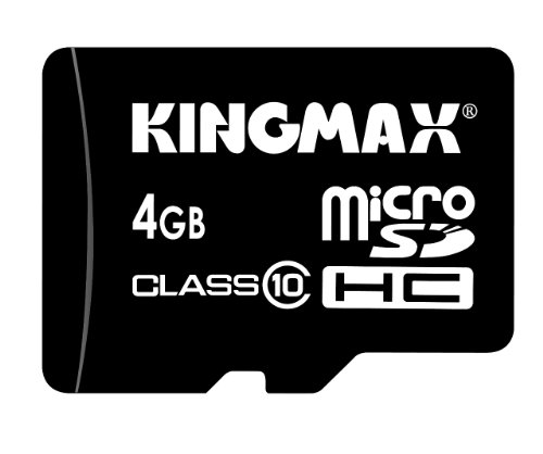KINGMAX microSDHCカード ハイスピード class10 4GB SDHC変換アダプタ付 永久保証 KM-MCSDHC10X4G