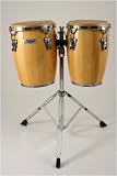 Crescent Natural Mini Conga Set with Stand