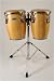 Crescent Natural Mini Conga Set with Stand