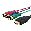 HDMI to 3-RCA Male Video Component Cable For HDTV