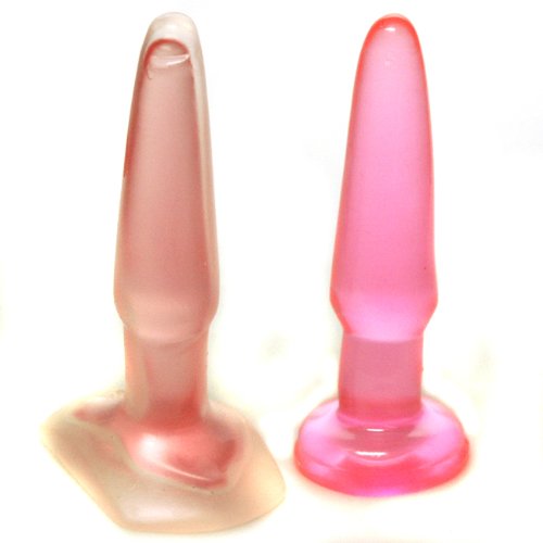 Doc Johnson Crystal Jellies Small Pink Butt Plug Anal Sex Toy Kit