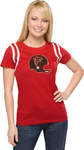 Atlanta Falcons Women's Vintage Helmet Jersey Tee