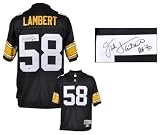 Jack Lambert Autographed Jersey | Details: Pittsburgh Steelers, Reebok EQT, HOF 1990 Inscription