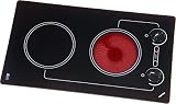 Summit B41602 21" Smoothtop Electric Cooktop with Infinite Heat Control and Hot Burner Indicator Lights: 220 Volts