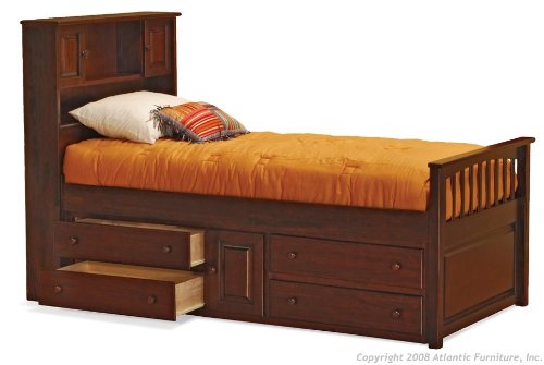 Atlantic Furniture Captains Bookcase Bed